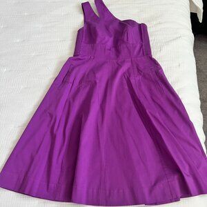 Me&Em One shoulder midi purple dress